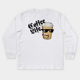 Coffee Life Kids Long Sleeve T-Shirt